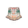 Zimmermann Cream Tropical Tropical-Print Cotton Skirt