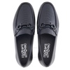 Salvatore Ferragamo Men's Black Leather Gancini Loafers