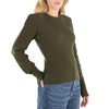 Chloe Smoky Leaf Mixed Stitch Wool Sweater