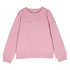 Moncler Kids Embroidered Logo Cotton Sweatshirt