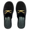 By Far Ladies Walker Black Suede Horsebit Clog Mules