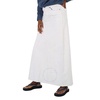 Maison Margiela Ladies White Crack High-Waisted Denim Maxi Skirt