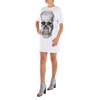 Philipp Plein Classic Skull Strass Short T-Shirt Dress, Size Medium