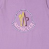 Moncler Girls Lavender Logo Embroidered Cotton T-Shirt