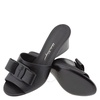 Salvatore Ferragamo Ladies Black Leather Viva 55 Sandals