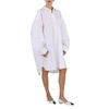 Maison Margiela White Cotton Poplin Oversized Shirt Dress