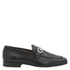 Salvatore Ferragamo Men's Black Giove Gancini Ornament Loafers