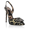 Philipp Plein Leopard Decollete Hi-Heels Slingbacks