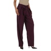 Victoria Beckham Ladies Pants Purple 2 Pleat Tie Pant