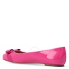 Salvatore Ferragamo Hot Pink Patent Leather Varina Bow Ballet Flats