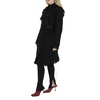 Burberry Black Fringed Cashmere-Blend Trench Coat