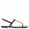 Giuseppe Zanotti Ladies Black Musicaa Monogram Thong Sandals