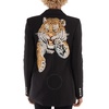 Philipp Plein Tiger-Embroidered Blazer Jacket