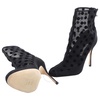 Manolo Blahnik Mukinka Verona Mesh Polka Dot Ankle Boots