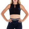 Burberry Black Quinn Stretch Jersey Cropped Top