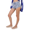 Filles A Papa Twisted Denim Shorts in Ocean Blue