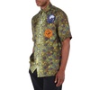 Burberry Men's Fish Scale-Print Applique Short Sleeve Shirt