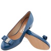 Salvatore Ferragamo Blue Vara Bow Pump Shoe