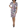 Marc Jacobs Ladies White / Multi Ribbon Logo Print Wrap Dress