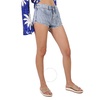 Filles A Papa Twisted Denim Shorts in Ocean Blue