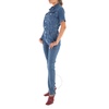 Philipp Plein Short Sleeve Denim Jumpsuit