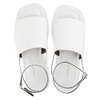 Victoria Beckham Ladies White Frances Calfskin Ankle Strap Sandals