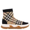 Burberry Kids Vintage-Check Sock-Style Sneakers