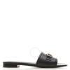 Salvatore Ferragamo Black Gancini Rhodes Horsebit Slide