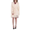 Alaia Ladies Ivory Openwork Pea Coat