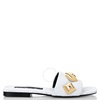 Philipp Plein Studded Quilted Nappa Flat Sandals