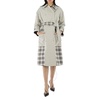 Proenza Schouler Ladies Windowpane Plaid Belted Trench Coat