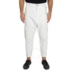 Balmain Men's White  Mid-Rise Tapered Cargo Pants