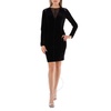 Wolford Ladies Black Tulle Detailing Blake Velvet Dress