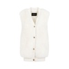 FABIANA FILIPPI Luxurious Shearling and Merino Wool Silk-Cashmere Blend Gilet