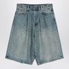 R13 Arnett Indigo Denim Bermuda Shorts