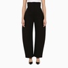 Alaia Black Wool-Blend Rounded Corset Trousers Women