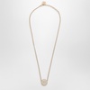 Miu Miu Metal Necklace With White Logo Women