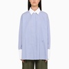 Loewe Blue Striped Deconstructed Shirt Women