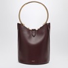 Alaia Large Chocolate-Coloured Leather Ring Bucket Bag Women