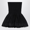 Alaia Black Viscose Crinoline Top With Straps Women