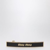 Miu Miu Black Metal Hair Clip Women