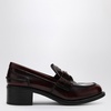 Miu Miu Purple Penny Loafer In Brushed Leather Women