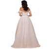 Women's Off Shoulder Gown with Feathers