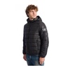 Black Quilted Zip Jacket with Pockets