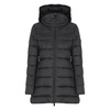 Black Padded Jacket with Faux Fur Hood