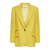 Elegant Gold Button Straight Jacket