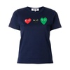 Heart Logo Navy T-Shirt 100% Cotton