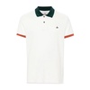 White Polo Shirt with Orb Logo