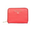 Red Zip Around Wallet with Golden Fly Logo