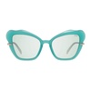 Turquoise Butterfly Sunglasses with Grey Lenses